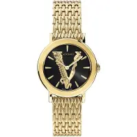 Versace Dameur VERI00820 Virtus Sort/Gul guldtonet stål Ø36 mm
