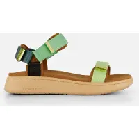Woden Sandaler 'Line' grøn / lysegrøn