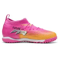 Puma Future 9 Match Mid + TT Showtime - Pink/Orange/Blå/Hvid Børn - Turf (TF), størrelse 37