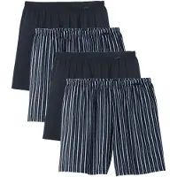 Calida Boksershorts 'Prints Benefits' blå / mørkeblå / offwhite