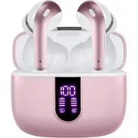 INF Trådløse høretelefoner med mikrofon og touch-betjening Pink
