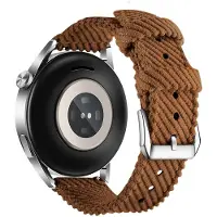 INF Hurtigudløsende nylon urrem til Huawei Watch 3/4 GT3 - 20 mm Brown