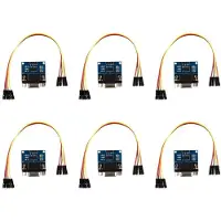 Semoic 6X MAX3232 RS232 Serial Port to TTL Converter Module DB9 Connector W/ 24 Jump Cables