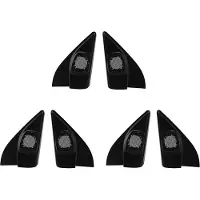Semoic 6x Car Door Panel Audio Horn Cover Tweeter Triple-Cornered Speaker Loudspeaker Cover Trim for March 2011