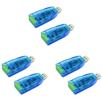 Semoic 6Pcs USB to RS485 Converter Isolate Module Upgrade Industrial TVS ESD Protection CH340E Standard -485 Connector Board