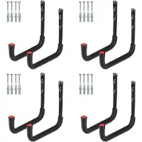 Zandona 8x Kayak Racks Heavy Duty Wall Mounted Kayak Storage Hooks Kayak Storage Hangers for Canoe Kayak Garage Paddle Board