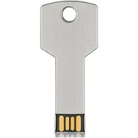 Zandona High-Capacity Metal Key Shape USB Flash Drive 32GB Silver Real Capacity Storage Devices U Disk
