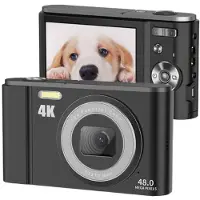 INF Digitalkamera 48MP 16x Zoom 4K Video Black