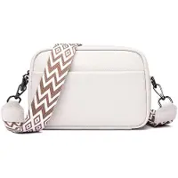 INF Crossbody taske skulderrem taske PU læder White