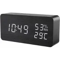 INF Digital LED vækkeur - sort