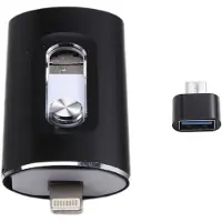 Zandona USB Flash Drive Photostick High Speed Sticks External Storage Pen Drive for Phone PC Copy Photo Videos Files 64GB Black