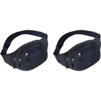 INF Taljetaske med flere rum Sort 2-pak