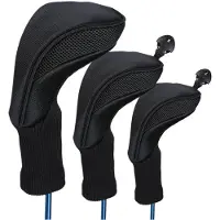INF Golfkøllebetræk - 1, 3 & 5 Woods Black