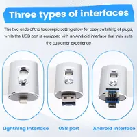 Zandona USB Flash Drive Photostick High Speed Sticks External Storage Pen Drive for Phone PC Copy Photo Videos Files 64GB Silver