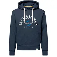 Jack & Jones Sweatshirt 'JORWonder' blå / marin / hvid