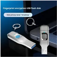 Zandona Fingerprint Encrypted USB Flash Drive Storage Portable Memory High- Thumb Drive External Hard Drive Disk 16GB