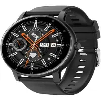 INF Smartwatch med sundhedsovervågning Black