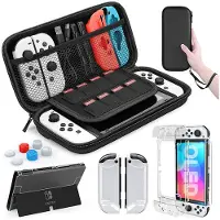 INF Nintendo Switch OLED-kompatibelt etui med tilbehør