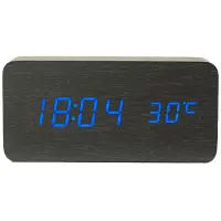 INF Digitalt LED vækkeur Blue