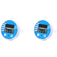 Zandona 2X Floating Pool Thermometer Wireless - Swimming Pool Temperature Thermometer Easy Read, Solar Digital Pool Thermometer
