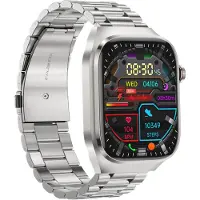 INF Smartur med metalarmbånd EKG, puls, blodtryk, søvn, skridttæller Silver