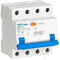 Chint | Circuit breaker RCBO, NB310L/3N, 3P+N, C32, 30mA, A, 6kA | NB310L3PN30MAA32C