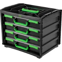 JBM Boks Med 4 Aftagelige Plastkasser