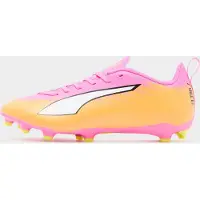 Puma ULTRA 6 PLAY FG/AG Football Boots Youth, Shoes, Poison Pink/White/Sun Stream, 37
