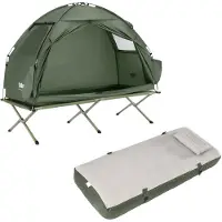 SoBuy Campingsæt med telt, madras og seng
