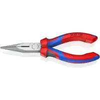 Knipex Fladrundtang med skær sort atramenteret 160 mm