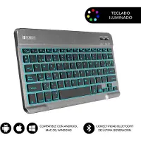 Subblim Smart Backlit Bluetooth Trådløst Tastatur Spansk
