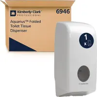 Kimberly-clark Dispenser, Aquarius, Mini, 12,3x16,9x34,1cm, hvid, plast