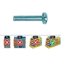 APOLO MEA 7985 6x25 Mm Philips Pan Metrisk Rundhovedskrue 250 Enheder