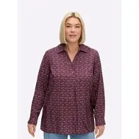 Sheego Bluse burgunder / hvid