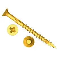 Forgefix Forge FFP580Y ForgeFast Pozi-kompatibel Elite Performance Træskrue ZY 5,0 x 80 mm - æske med 100 stk
