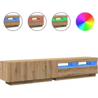 vidaXL Tv-Skab Med Led-Lys 200X35X40 Cm - artisan eg