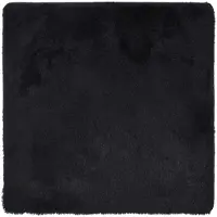 vidaXL shaggy gulvtæppe NAVARRA 120x120 cm høje luv polyester sort