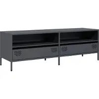 vidaXL TV-Bord Koldvalset Stål - 135 cm / Antracitgrå