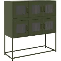 vidaXL skab 100,5x39x107 cm koldvalset stål olivengrøn