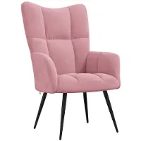 Super Merchant lænestol fløjl pink