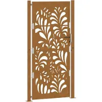 vidaXL havelåge 100x200 cm vejrbestandigt stål bølgedesign