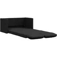 vidaXL 2-i-1 sovesofa 112x174x55 cm stof sort