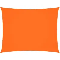 vidaXL solsejl 4x6 m rektangulær oxfordstof orange