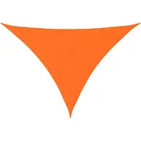 vidaXL solsejl 3x3x4,24 m trekantet oxfordstof orange
