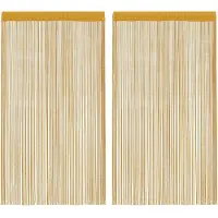 vidaXL trådgardiner 2 stk. 100x250 cm gylden