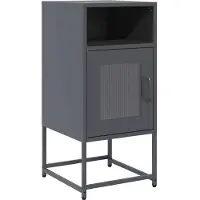 vidaXL sengebord 36x39x78 cm koldvalset stål antracitgrå