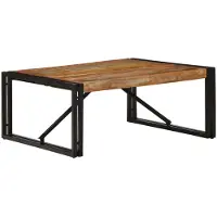 vidaXL Sofabord Massivt Genbrugstræ - Massivt genanvendt træ / 80 x 80 x 35 cm