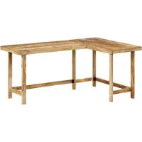 vidaXL skrivebord 165x110x75 cm massivt mangotræ