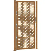 vidaXL havelåge 100x200 cm vejrbestandigt stålkorsdesign