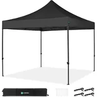 Vonroc Easy-Up Party Telt - Pavillon - 3x3 m | Sort